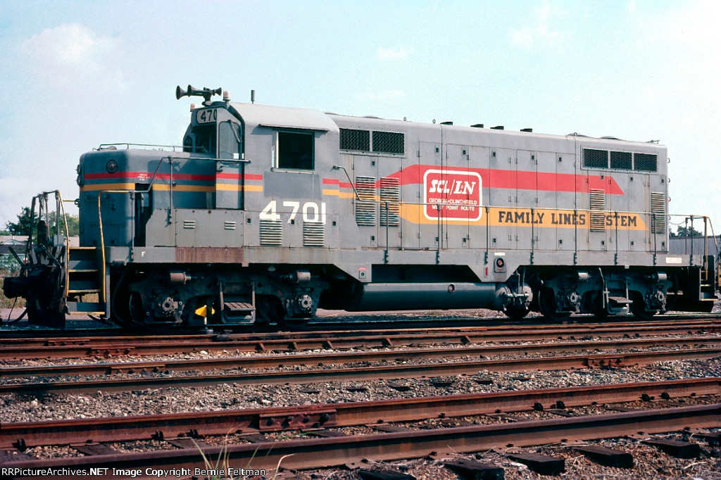 Seaboard System GP16 #4701, in the Boyles Yard engine terminal, 